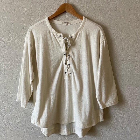Madewell Libra Lace Up Tee - Picture 4 of 7
